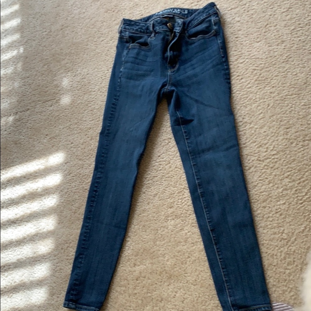American eagle med wash jeans size 0S